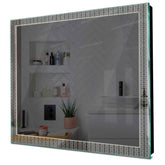 Specchio LED Quadrato | Controllo tramite interruttore a muro | Luce bianca neutra - Reyze Serie Official Modello 5